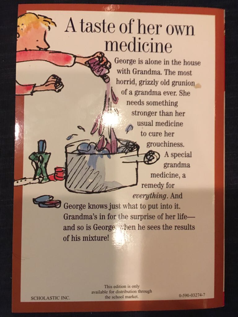 Georges Marvelous Medicine - Roald Dahl book collectible - Main Image 2