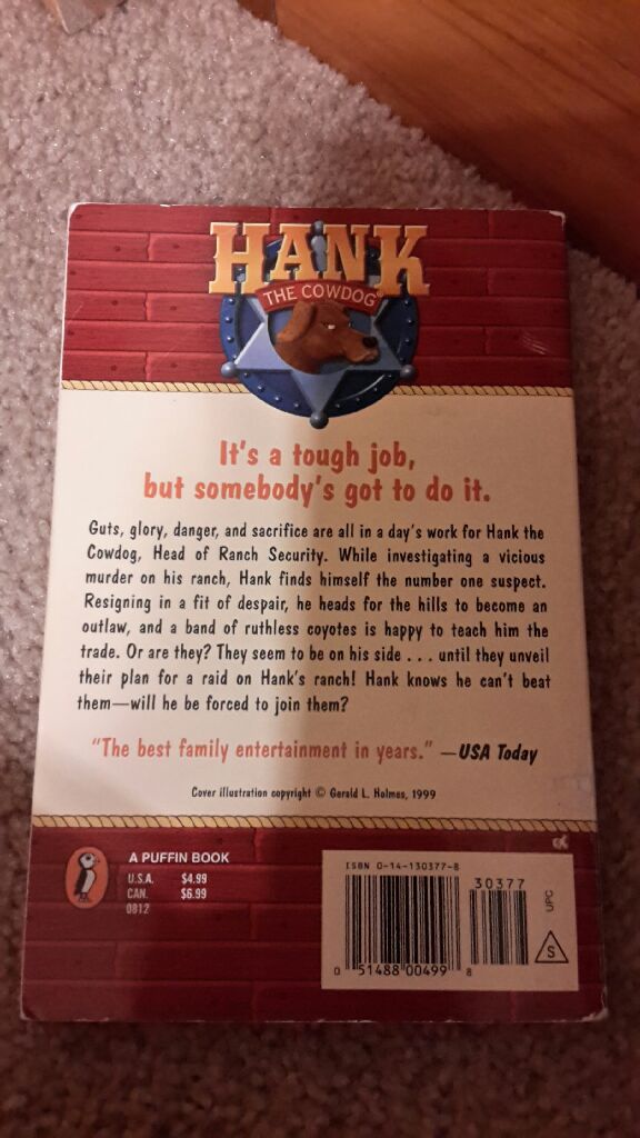 hank the cowdog - john r. erickson (A Puffin Book - Paperback) book collectible [Barcode 051488004998] - Main Image 2
