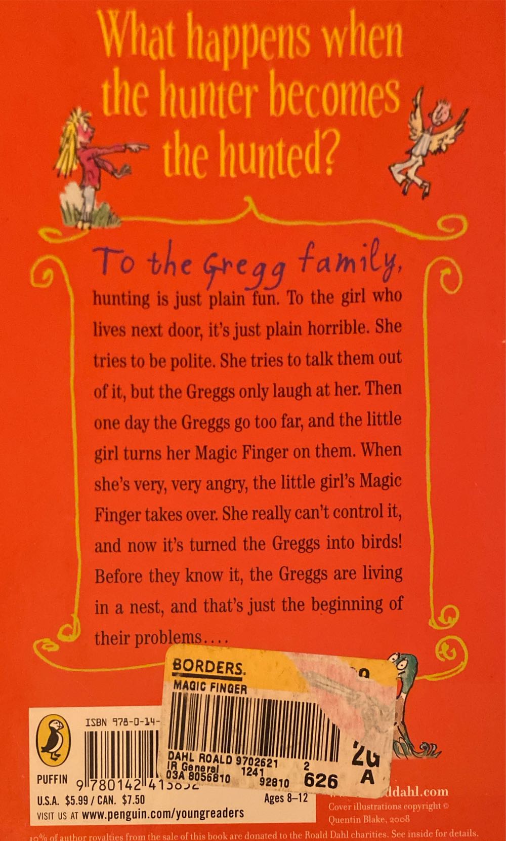 The Magic Finger - Roald Dahl (Putnam Juvenile - Paperback) book collectible [Barcode 9780140386165] - Main Image 2