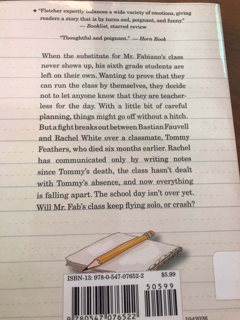 Flying Solo - Ralph Fletcher (Houghton Mifflin Harcourt - Paperback) book collectible [Barcode 9780547076522] - Main Image 2