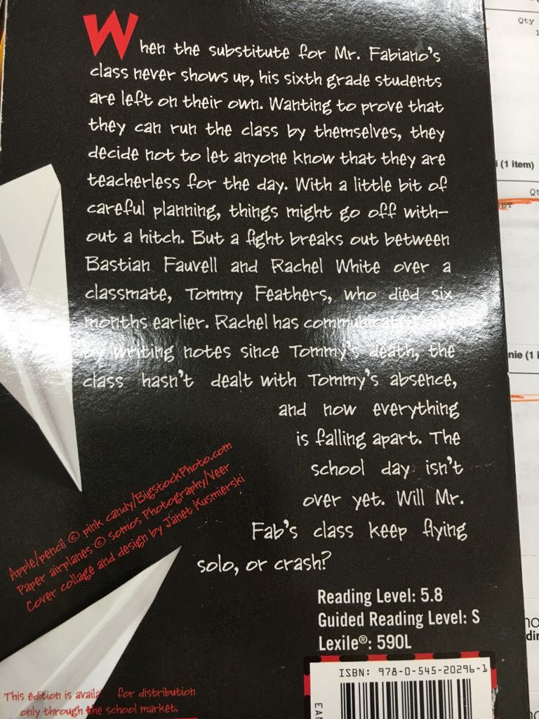 Flying Solo - Ralph Fletcher book collectible - Main Image 2