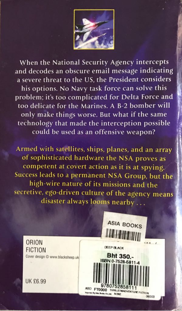 Deep Black - Stephen Coonts (Orion Books - Paperback) book collectible [Barcode 9780752858111] - Main Image 2