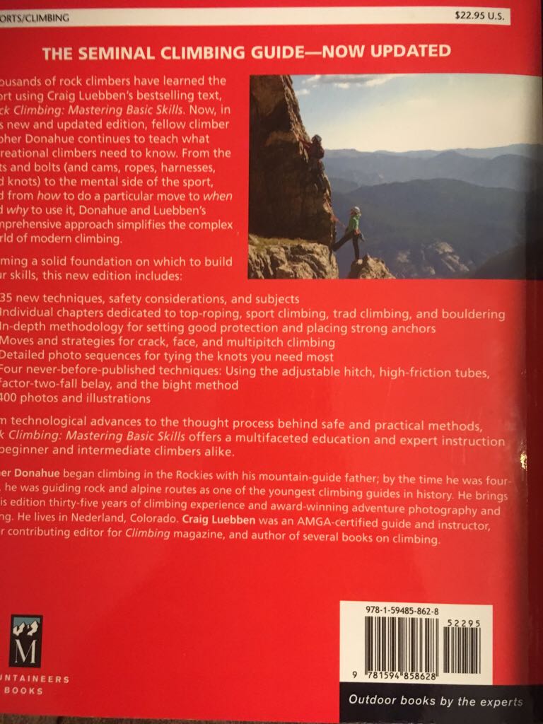 Rock Climbing - Phil Kettle (Mountaineers Books - Paperback) book collectible [Barcode 9781594858628] - Main Image 2