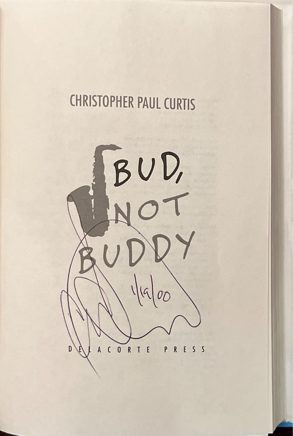 Bud, Not Buddy - Christopher Paul Curtis (Delacorte Books for Young Readers - Hardcover) book collectible [Barcode 9780385323062] - Main Image 3