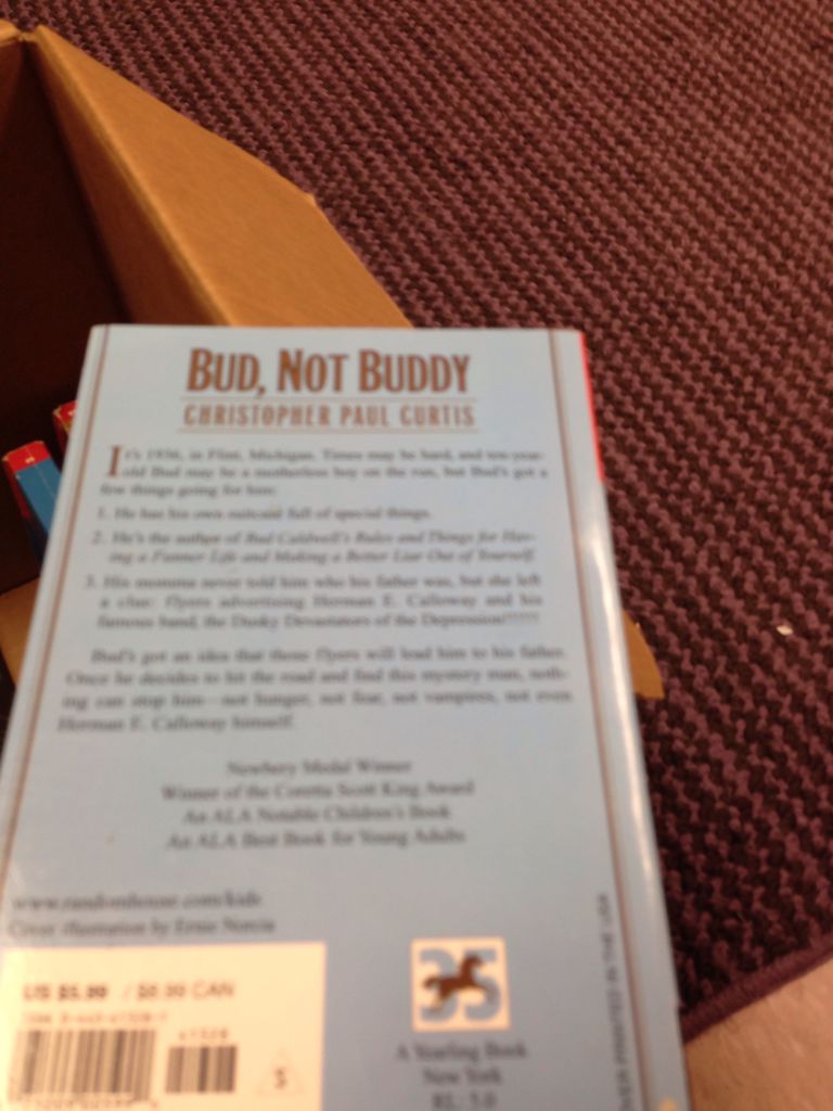 Bud, Not Buddy - Christopher Paul Curtis (Yearling Newbery - Paperback) book collectible [Barcode 9780440413288] - Main Image 2