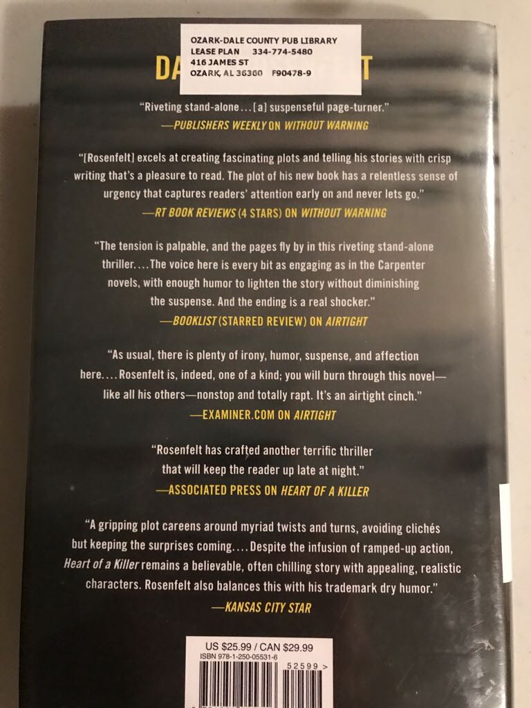 Blackout - David Rosenfelt (Macmillan) book collectible [Barcode 9781250055316] - Main Image 2