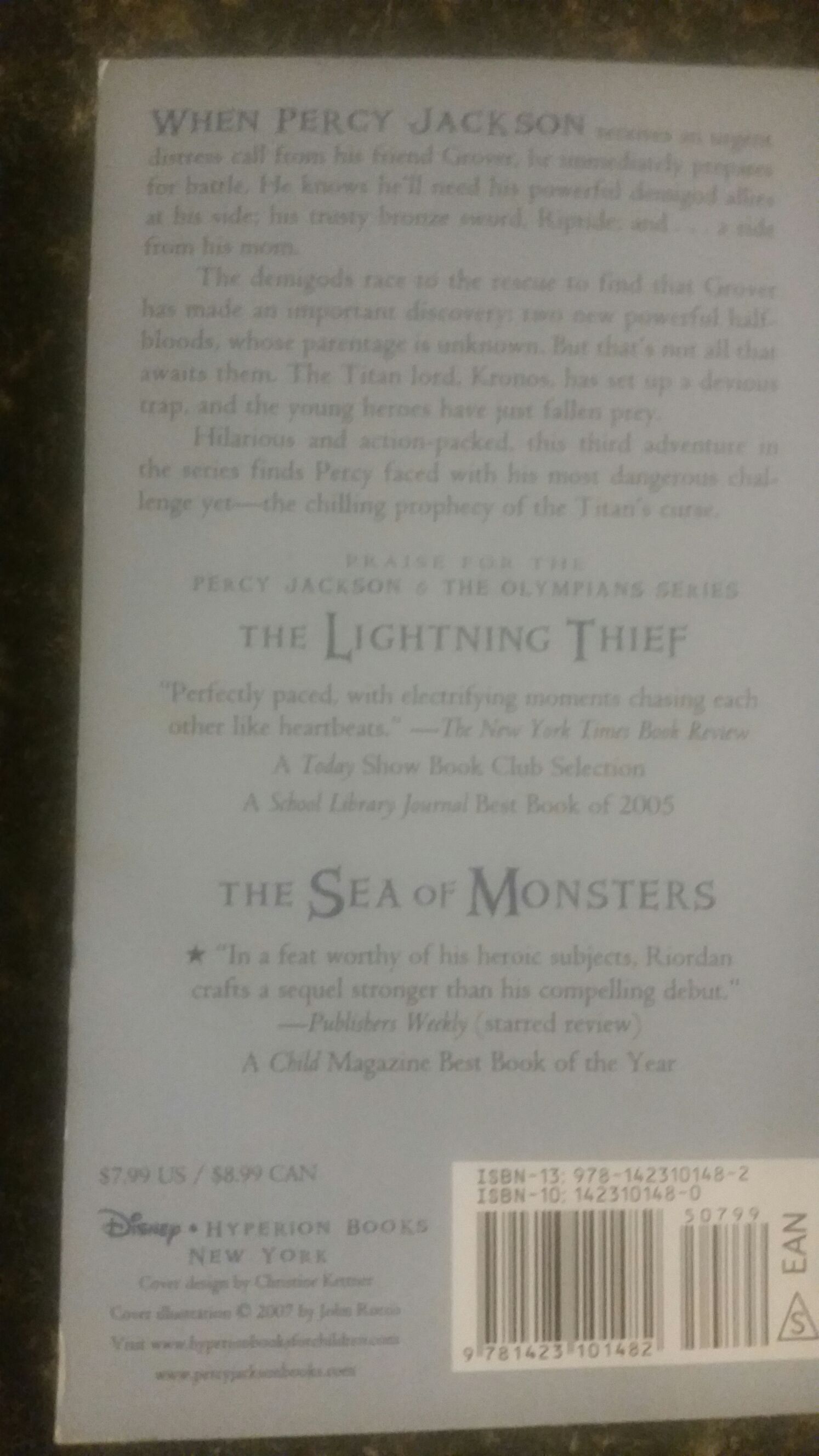 The Titans Curse - Rick Riordan (Disney - Paperback) book collectible - Main Image 2