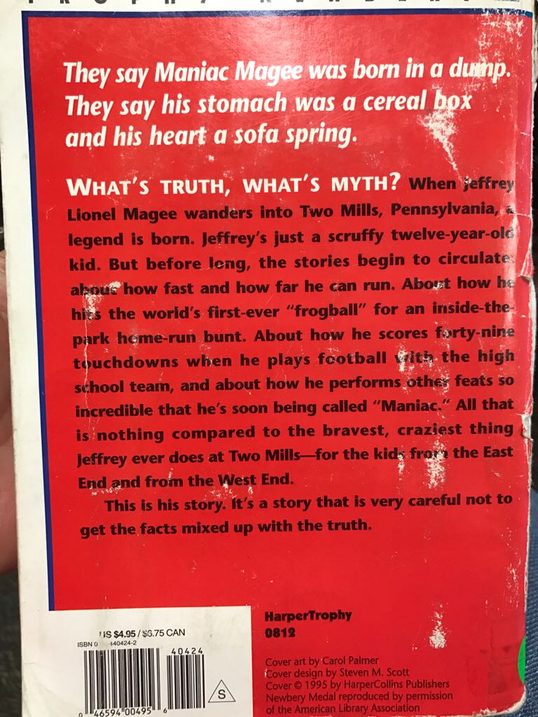 Maniac Magee  book collectible - Main Image 2