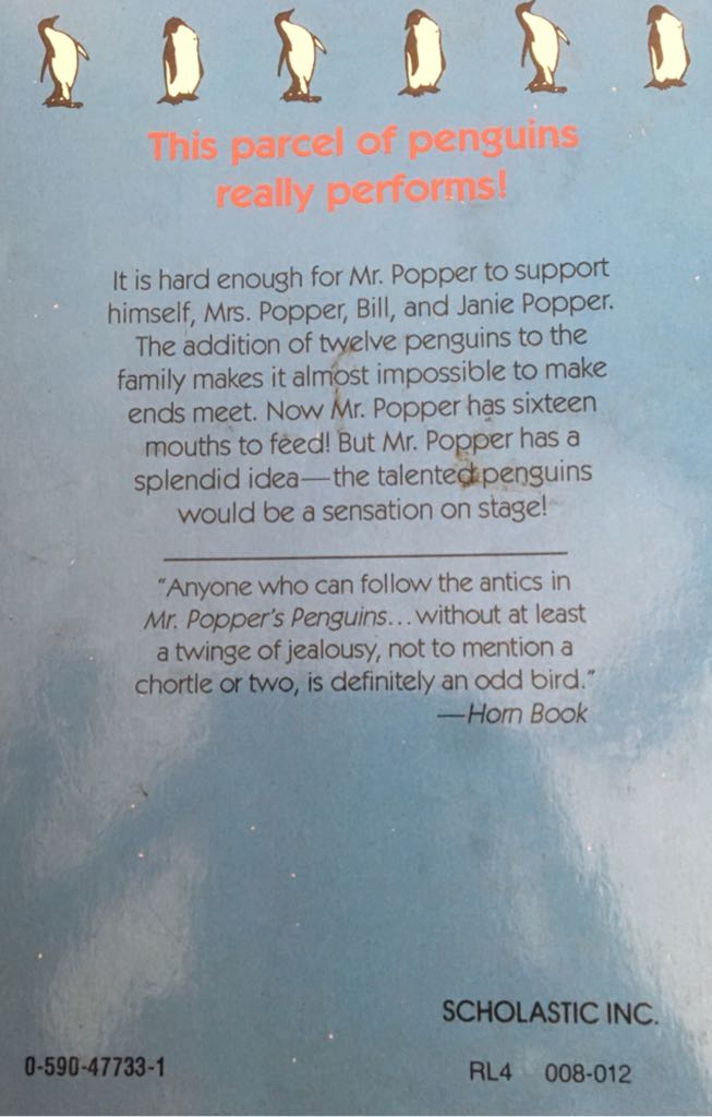 Mr.poppers Penguins - Richard And book collectible - Main Image 2