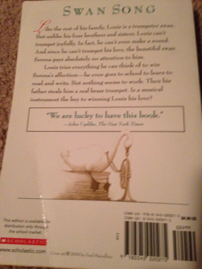 The Trumpet Of The Swan - EB White (Paperback) book collectible [Barcode 9780545020275] - Main Image 2