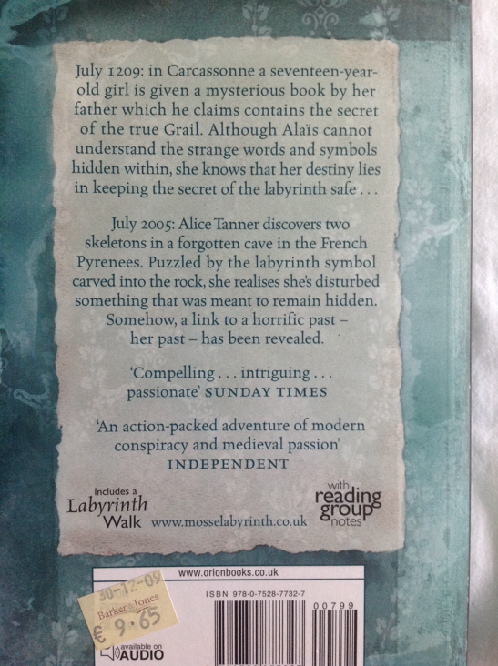 Labyrinth - Kate Mosse (Orion Books - Paperback) book collectible [Barcode 9780752877327] - Main Image 2