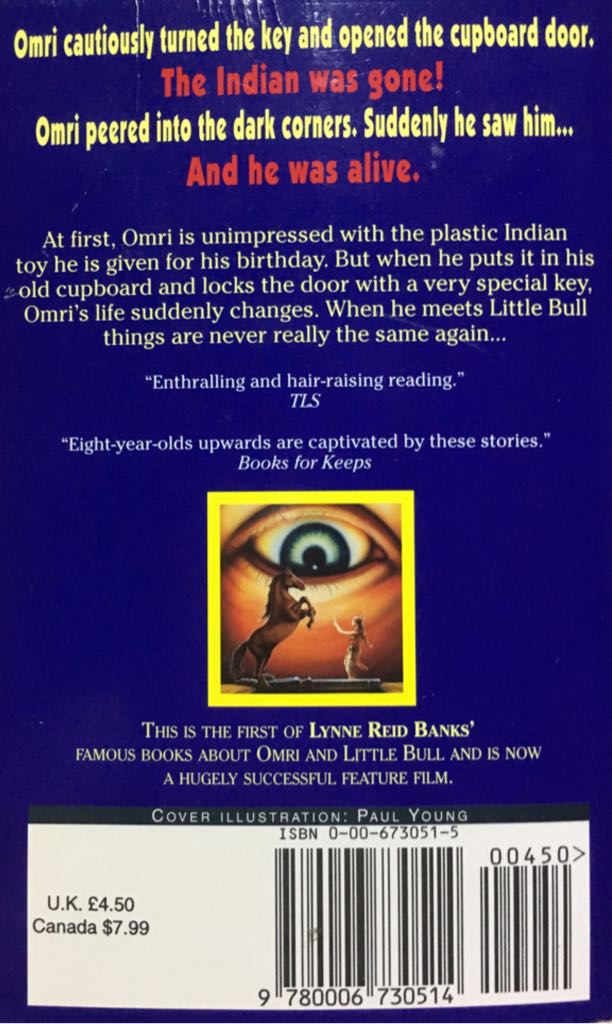 The Indian in the Cupboard - Lynne Reid Banks (Collins - Paperback) book collectible [Barcode 9780006730514] - Main Image 2