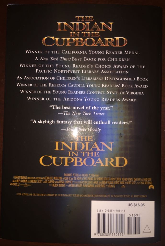The Indian in the Cupboard - Lynne Reid Banks (Doubleday Books for Young Readers - Hardcover) book collectible [Barcode 9780385170512] - Main Image 2