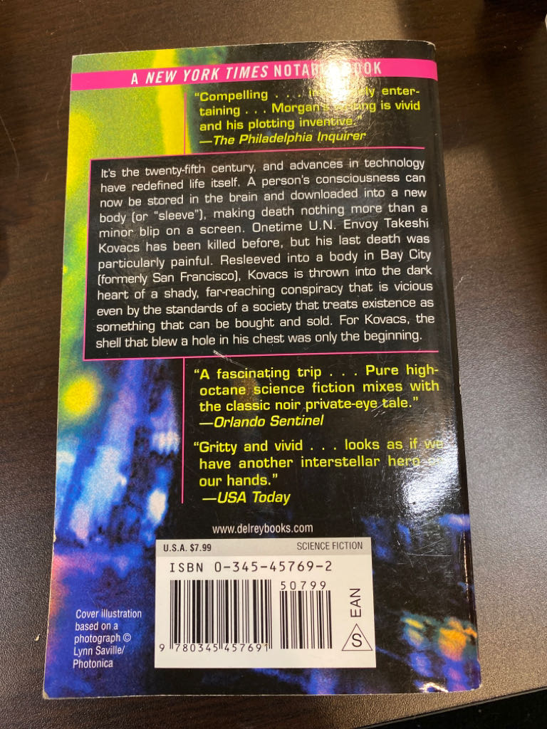 Altered Carbon - Richard K. Morgan (Random House - Kindle) book collectible [Barcode 9780345457691] - Main Image 2