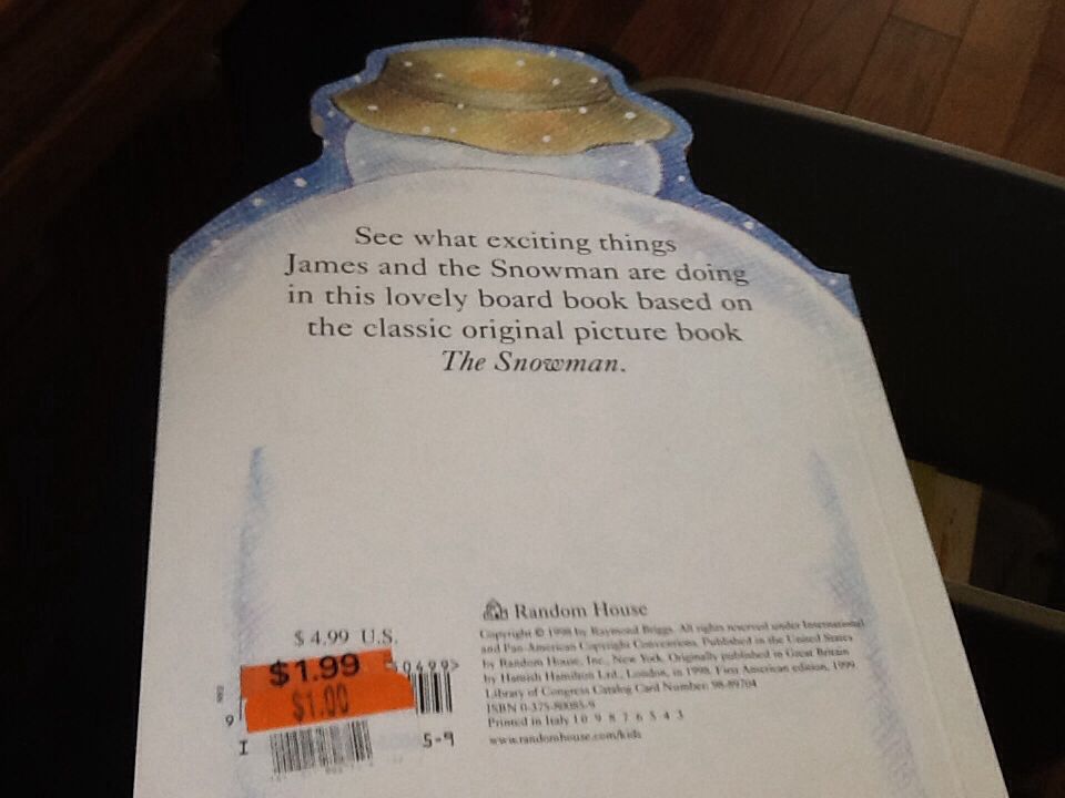 The Snowman - Raymond Briggs book collectible [Barcode 9780375800856] - Main Image 2