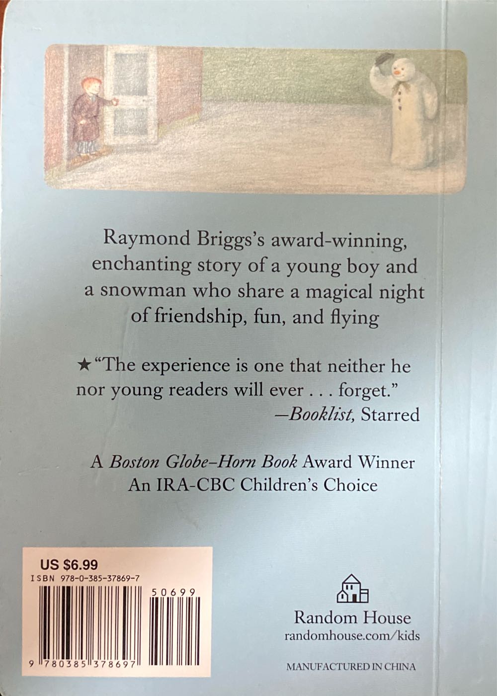 The Snowman - Raymond Briggs (Random House Children’s Books - Hardcover) book collectible [Barcode 9780385378697] - Main Image 2