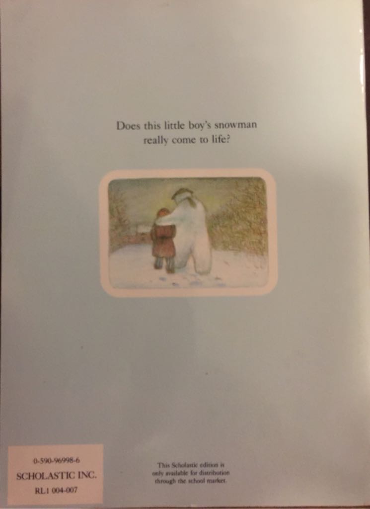 The Snowman - Raymond Briggs (- Paperback) book collectible [Barcode 9780590969987] - Main Image 2
