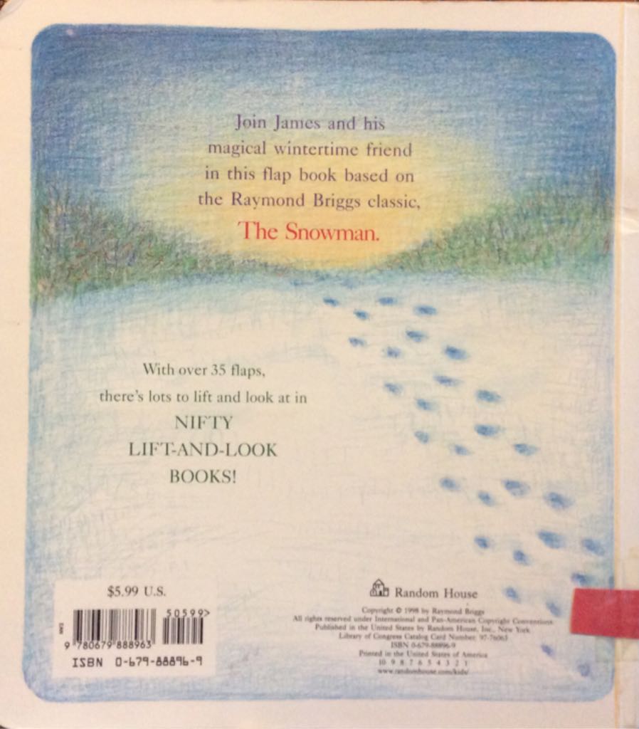 The Snowman - Raymond Briggs (Flap Book - Hardcover) book collectible [Barcode 9780679888963] - Main Image 2