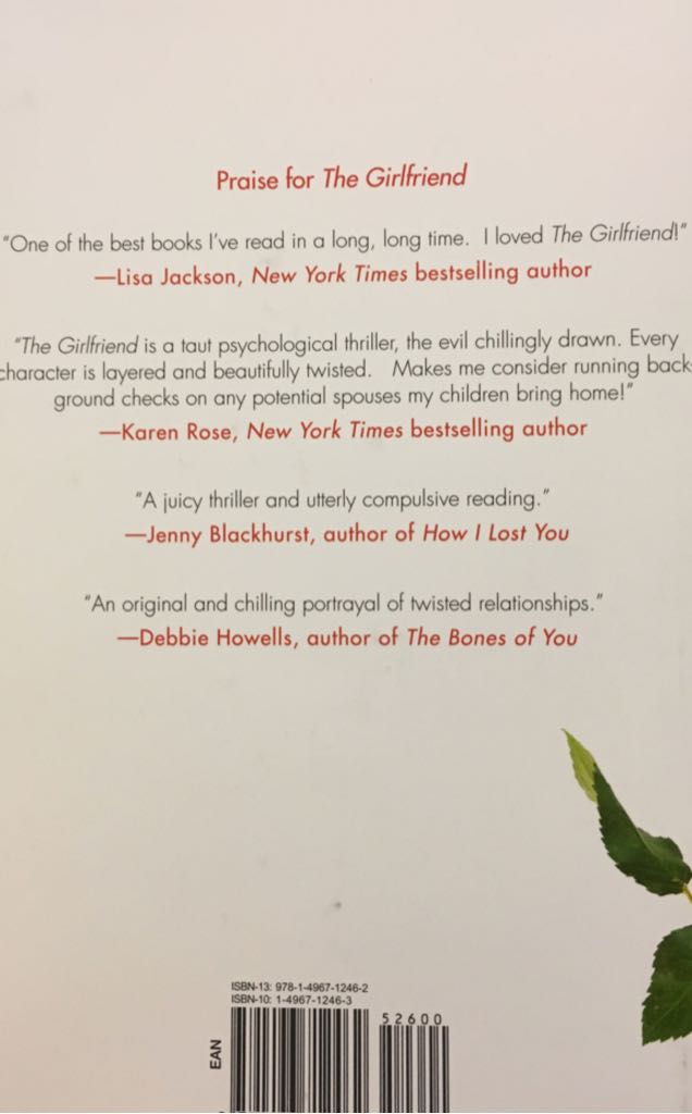 The Girlfriend - Michelle Frances (Kensington) book collectible [Barcode 9781496712462] - Main Image 2