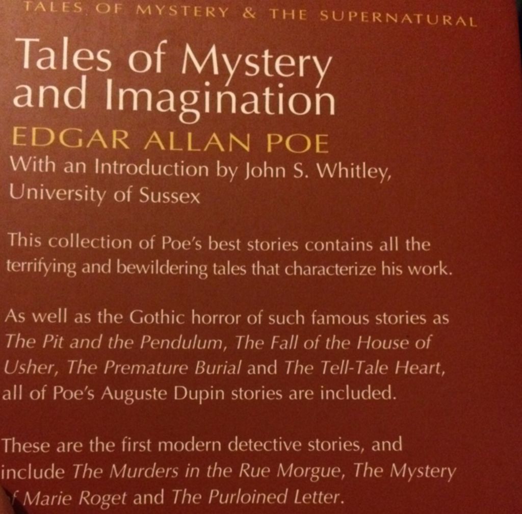 Tales Of Mystery And Imagination - Edgar Allan Poe (Wordsworth Classics - Paperback) book collectible [Barcode 9781840220728] - Main Image 2