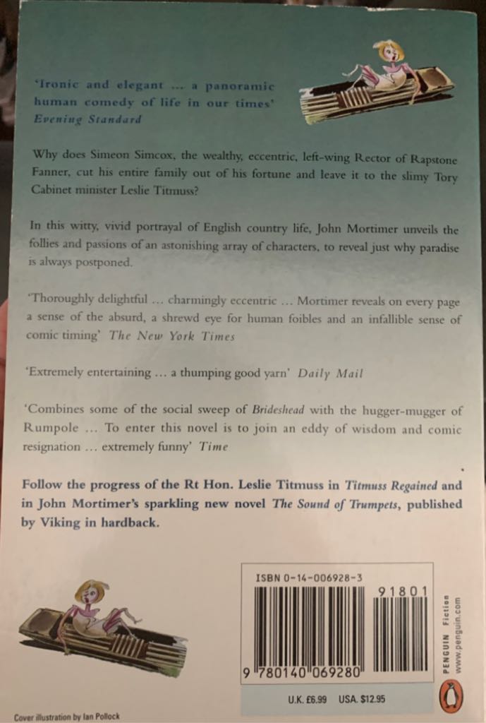 Paradise Postponed - John Mortimer book collectible [Barcode 9780140069280] - Main Image 2