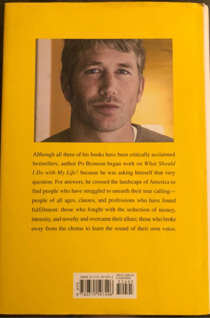 What Should I Do with My Life? - Po Bronson (Random House Inc - Hardcover) book collectible [Barcode 9780375507496] - Main Image 2
