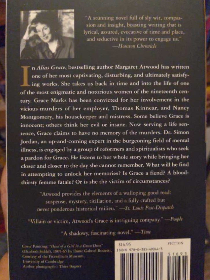 Alias Grace - Margaret Atwood (Anchor Books - Paperback) book collectible [Barcode 9780385490443] - Main Image 2