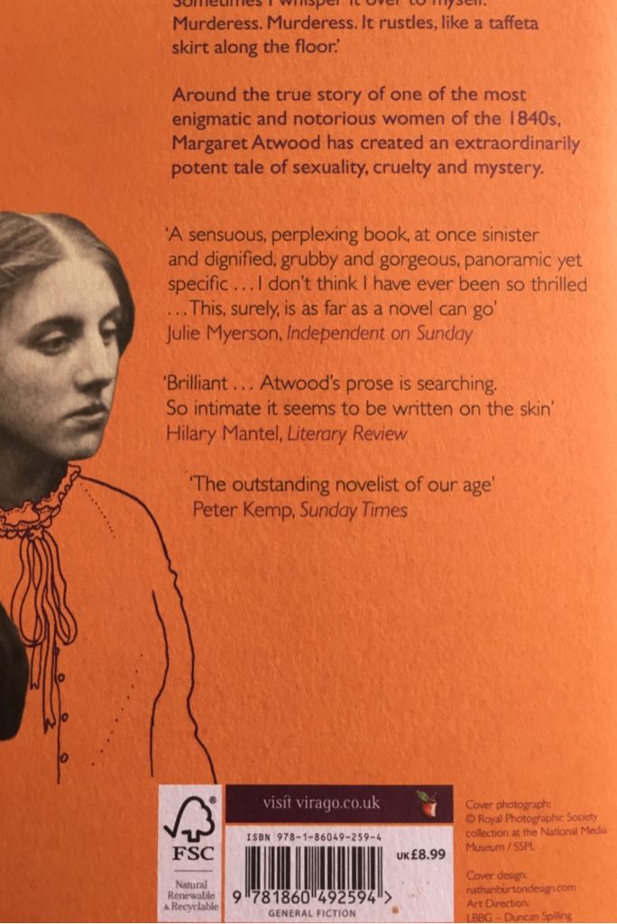 Alias Grace - Margaret Atwood (Virago Press - Paperback) book collectible [Barcode 9781860492594] - Main Image 2