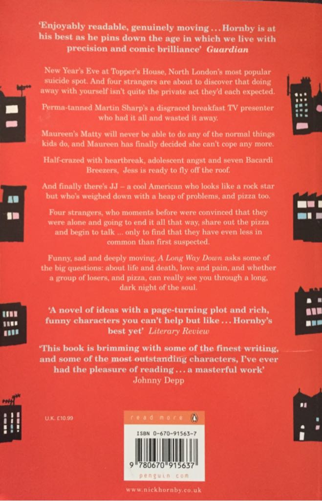 A Long Way Down - Nick Hornby (Penguin | Viking - Trade Paperback) book collectible [Barcode 9780670915637] - Main Image 2
