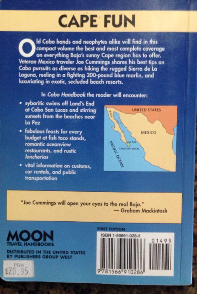 Cabo  (Moon Travel Handbooks - Paperback) book collectible [Barcode 9781566910286] - Main Image 2