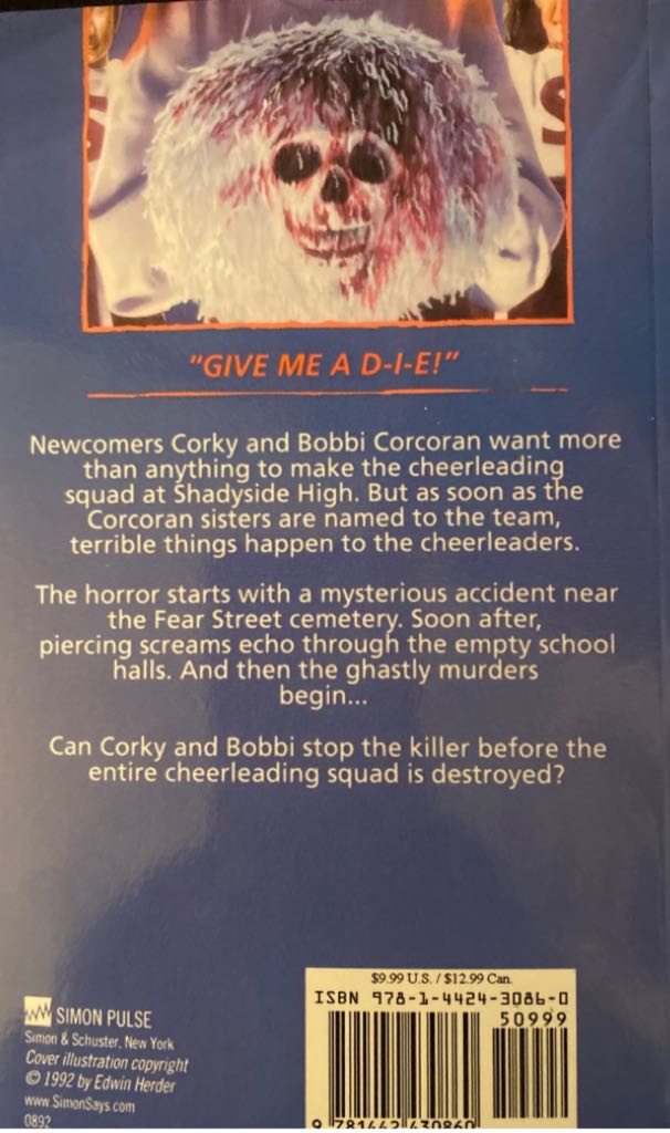 Cheerleaders: The First Evil - R.L. Stine (Simon Pulse) book collectible [Barcode 9781442430860] - Main Image 2