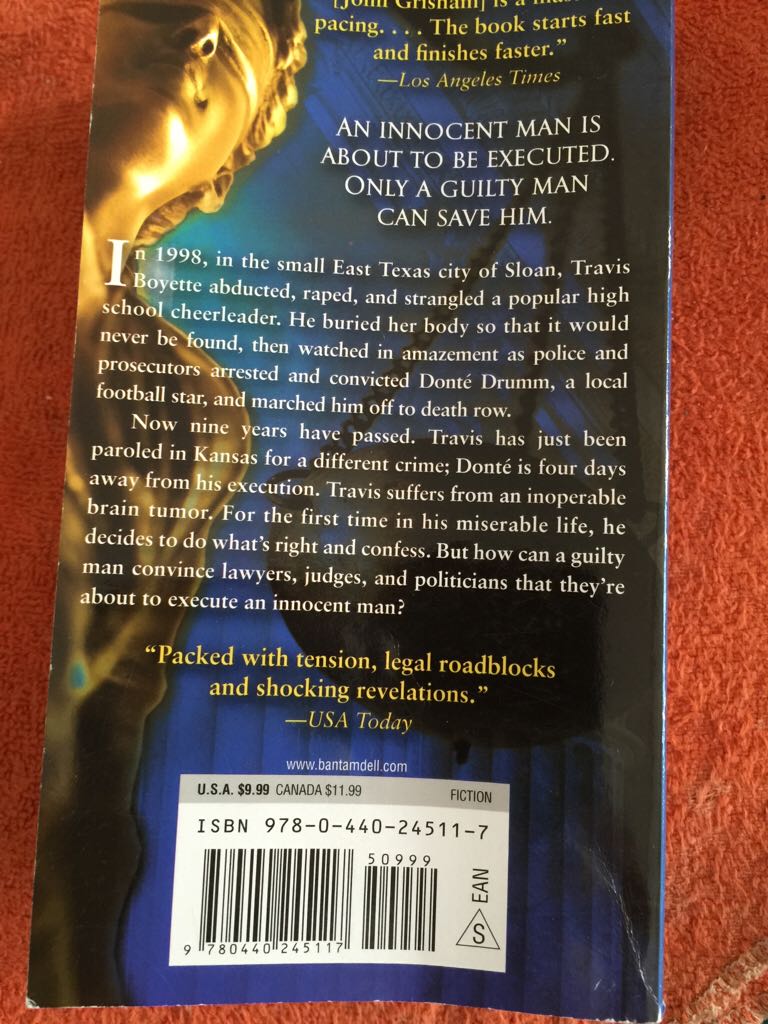 The Confession - John Grisham (Dell Publishing - Paperback) book collectible [Barcode 9780440245117] - Main Image 2