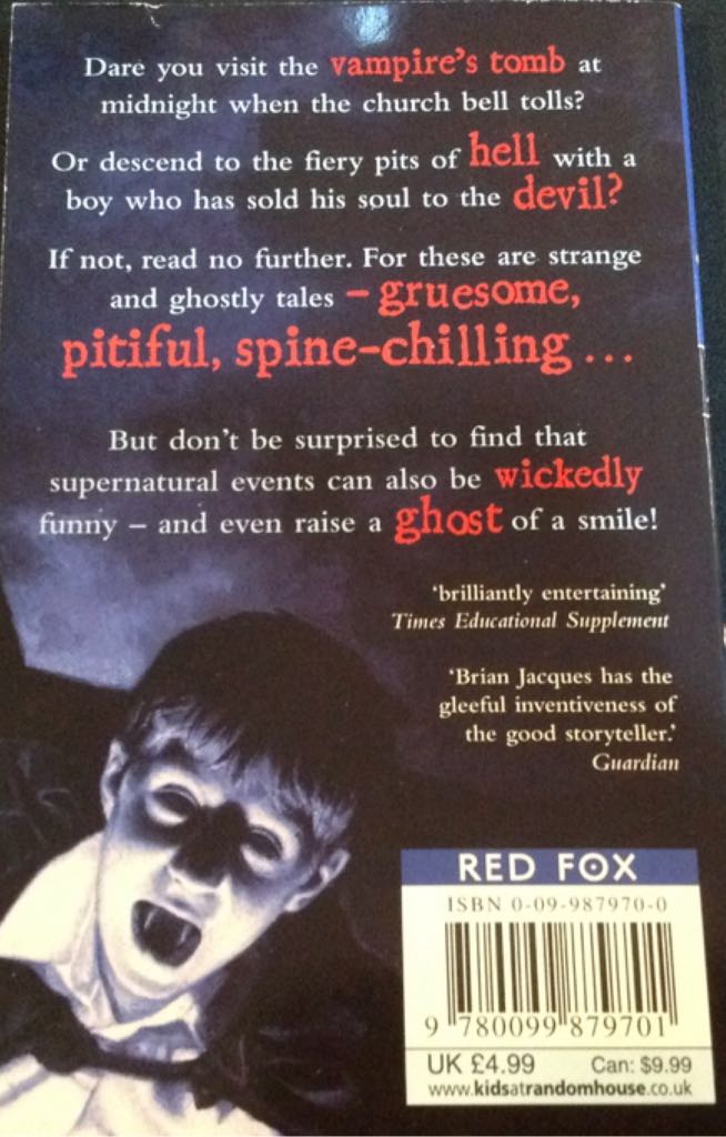 Seven Strange And Ghostly Tales - Brian Jacques (Red Fox - Hardcover) book collectible [Barcode 9780099879701] - Main Image 2