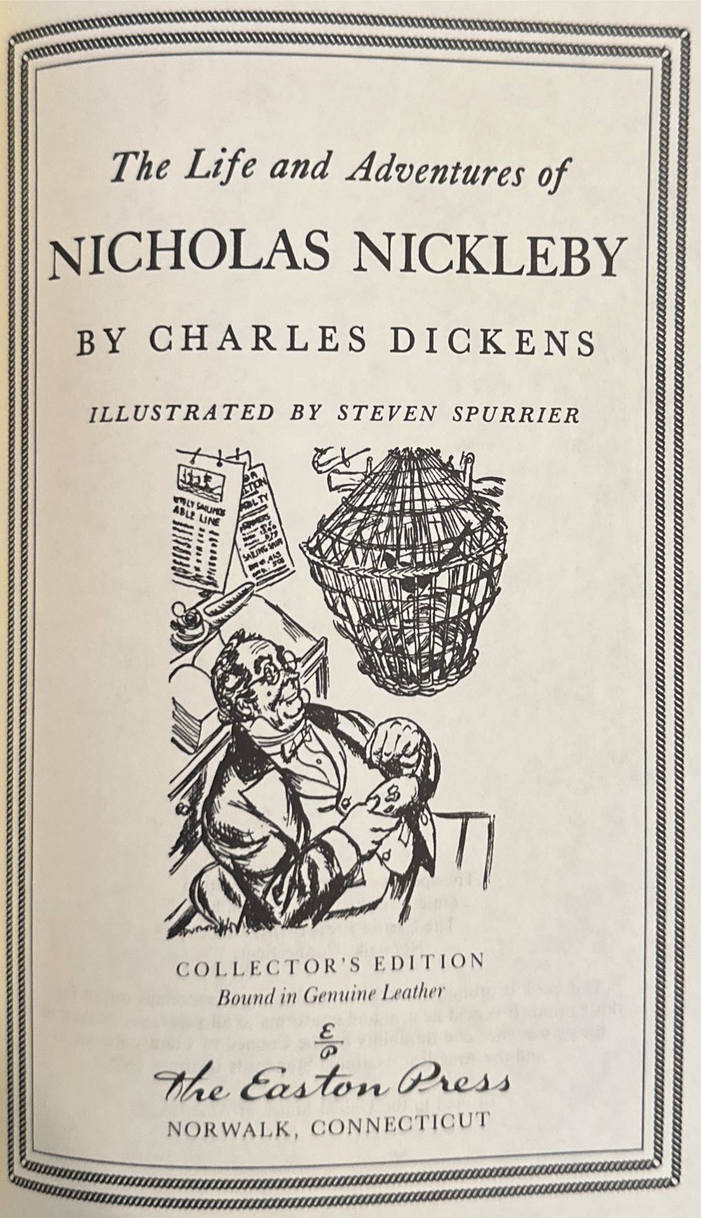 Nicholas Nickleby - Charles Dickens (The Easton Press - Calf-Binding) book collectible - Main Image 3
