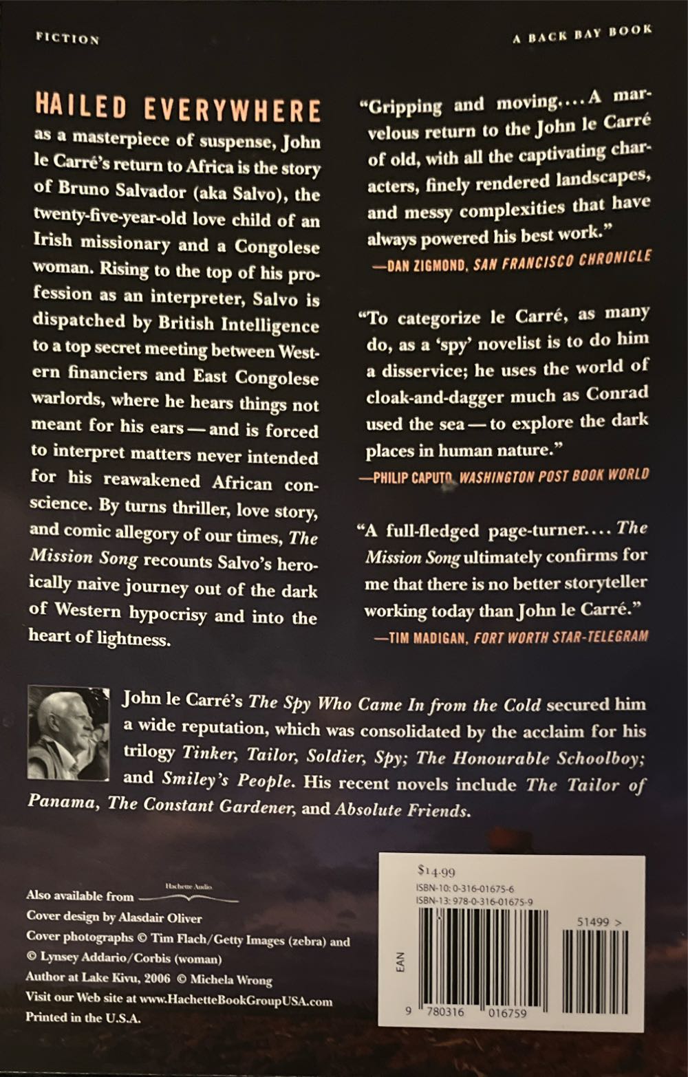 Mission Song, The - John le Carré (Back Bay Books - Paperback) book collectible [Barcode 9780316016759] - Main Image 2