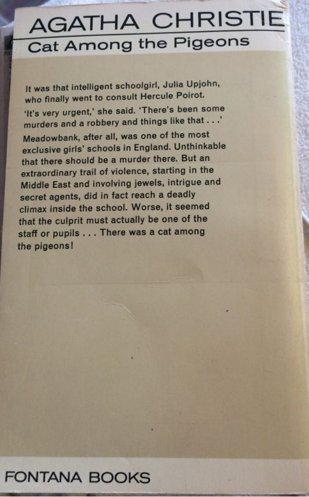 Cat Among The Pigeons - Agatha Christie (Fontana Collins - Paperback) book collectible - Main Image 2