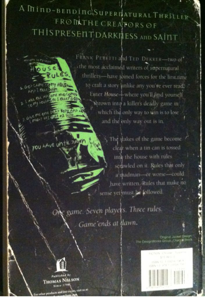 House - Ted Dekker (Thomas Nelson - Paperback) book collectible [Barcode 9781595541567] - Main Image 2