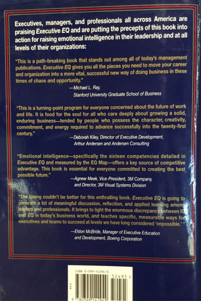 Executive Eq - Robert K. Cooper, PhD (Putnam Adult - Hardcover) book collectible [Barcode 9780399142949] - Main Image 2