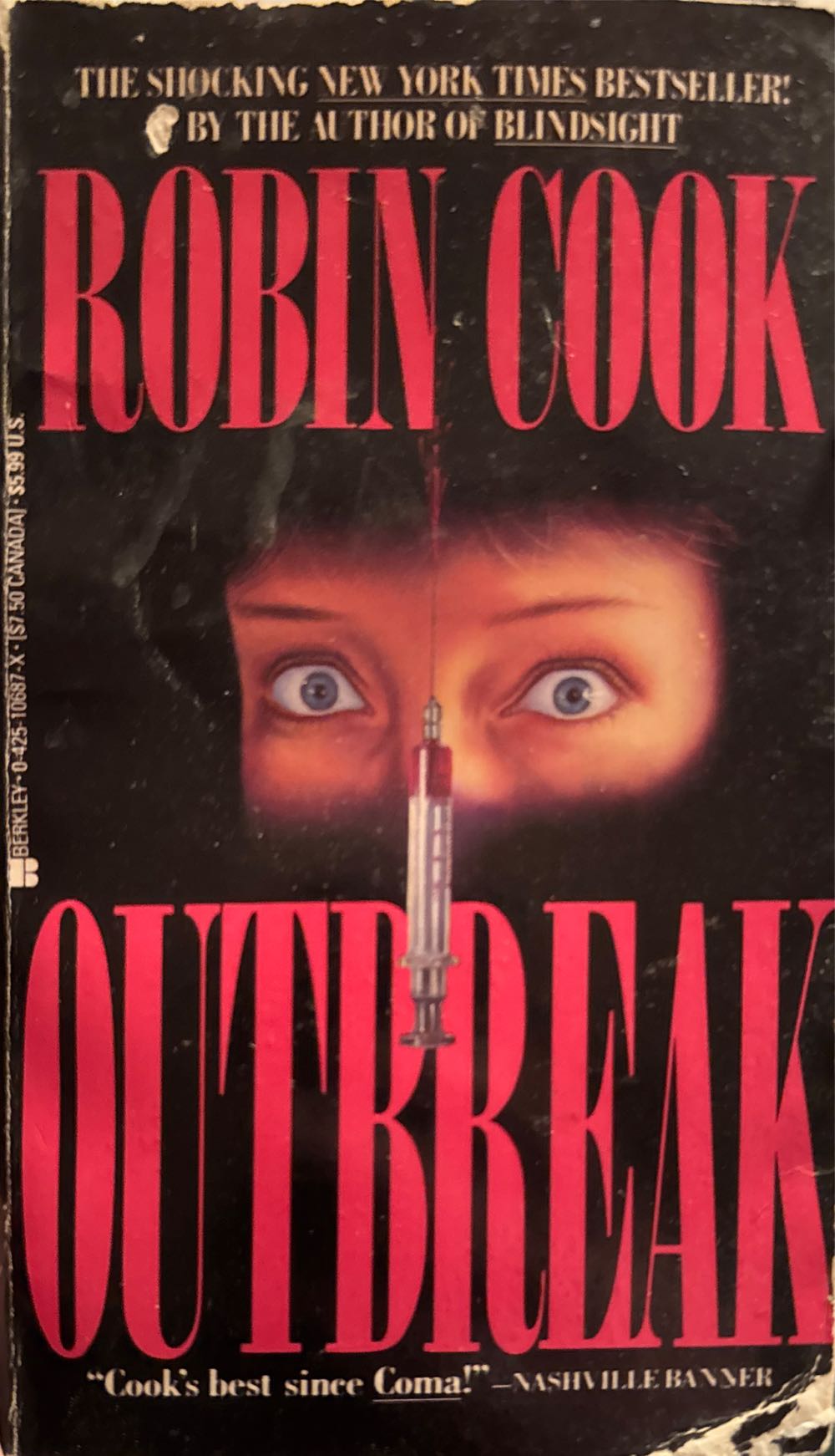 Outbreak - Robin Cook (Berkley - Paperback) book collectible [Barcode 9780425106877] - Main Image 3
