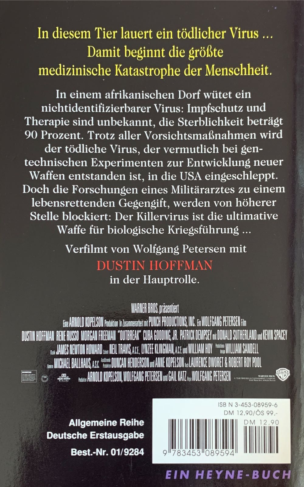 Outbreak - Robin Cook book collectible - Main Image 2