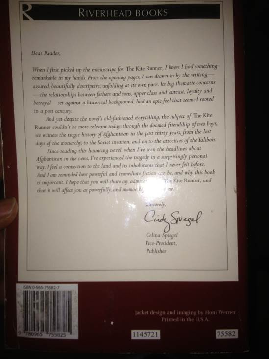 The Kite Runner - Khaled Hosseini (Northwest Distributors - Paperback) book collectible [Barcode 9780965755825] - Main Image 2