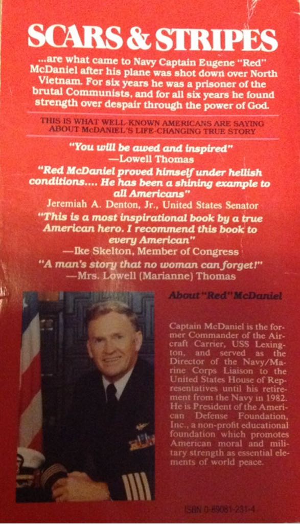 Scars And Stripes - Eugene B. (Harvest House Publishers) book collectible [Barcode 9780890812310] - Main Image 2