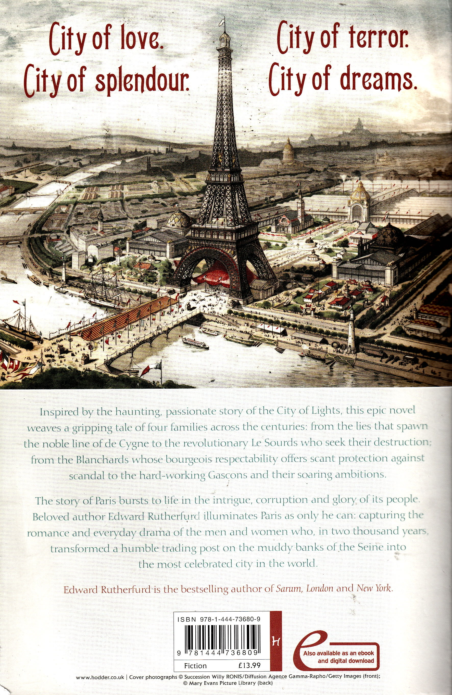 Paris - Edward Rutherfurd (Hodder &  Stoughton - Paperback) book collectible [Barcode 9781444736809] - Main Image 2