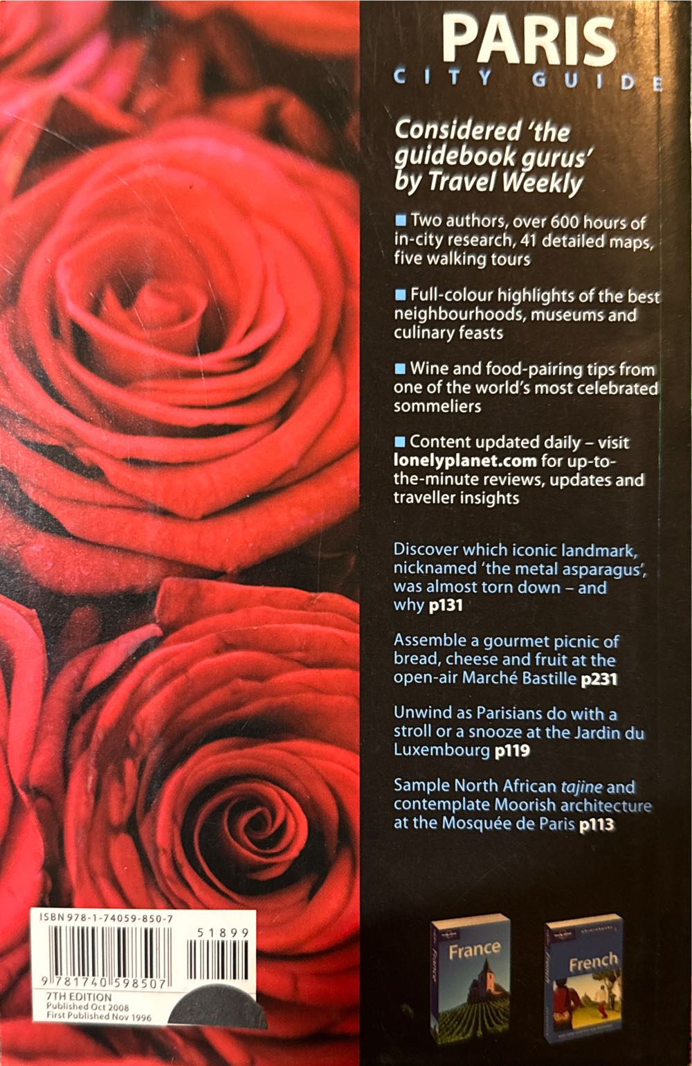 Lonely Planet - Paris 7 - Lonely Planet (Lonely Planet Publications - Paperback) book collectible [Barcode 9781740598507] - Main Image 2