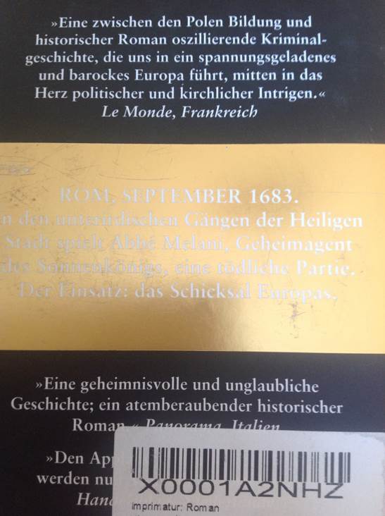 Imprimatur  (Claasen - Hardcover) book collectible [Barcode 9783546003353] - Main Image 2