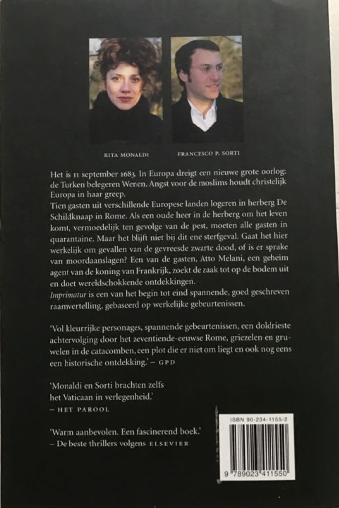Imprimatur - Francesco Sorti (Uitgeverij Cargo - Paperback) book collectible [Barcode 9789023411550] - Main Image 2