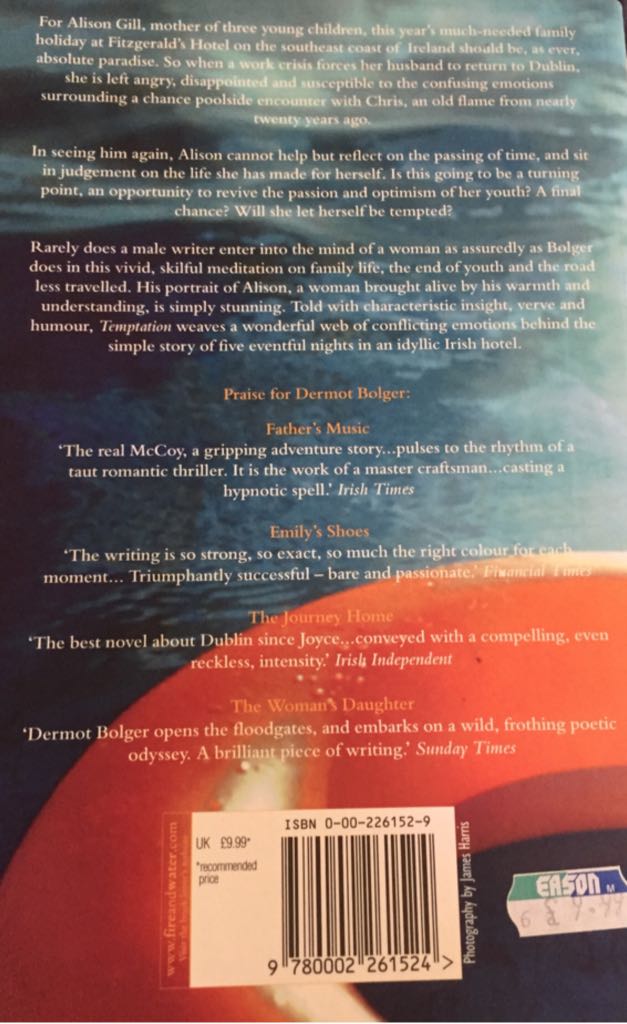 Temptation  (HarperCollins) book collectible [Barcode 9780002261524] - Main Image 2