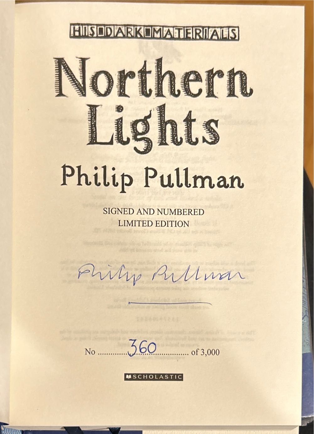 Northern Lights - Philip Pullman (Scholasic - Hardcover) book collectible [Barcode 9781407110004] - Main Image 3
