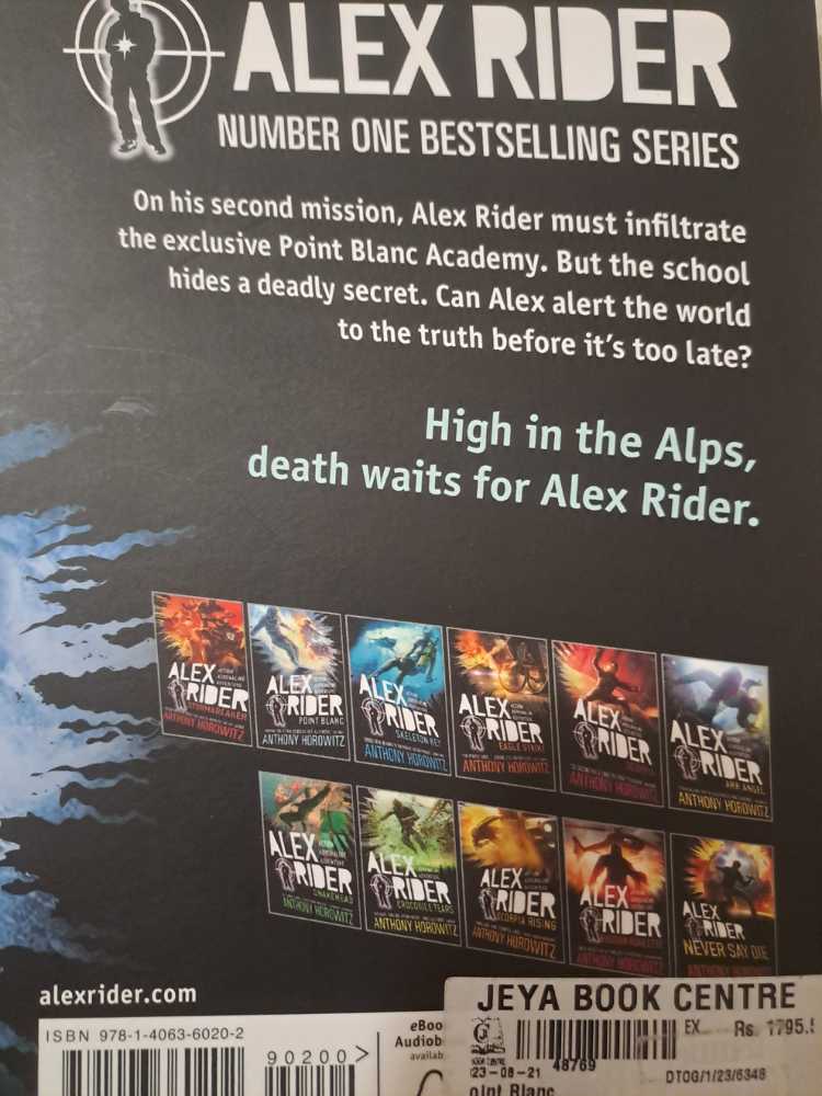 Alex Rider: Point Blanc - Anthony Horowitz (- Paperback) book collectible [Barcode 9781406360202] - Main Image 2