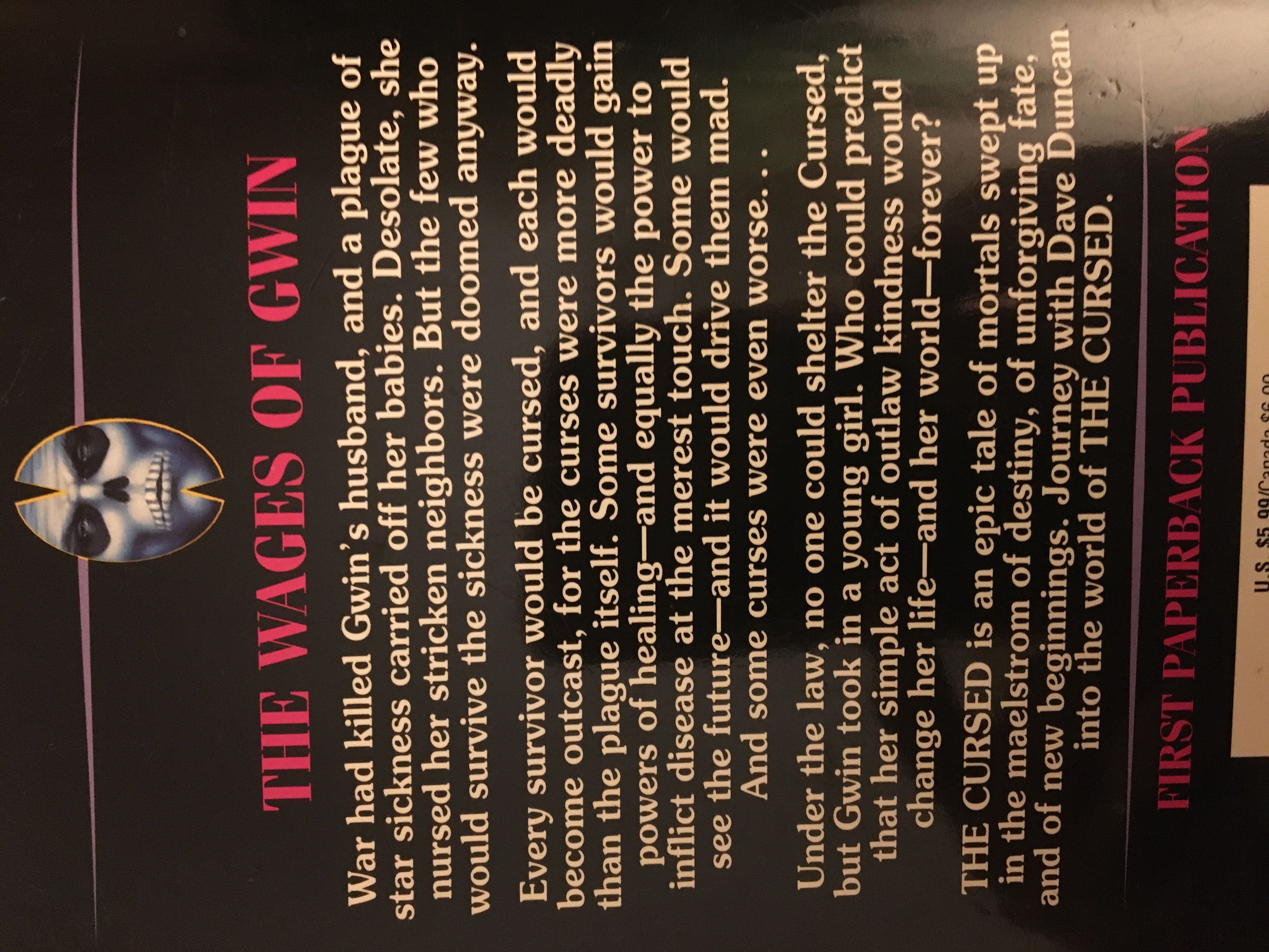 The Cursed - Dave Duncan (Del Rey - Paperback) book collectible [Barcode 9780345389527] - Main Image 2